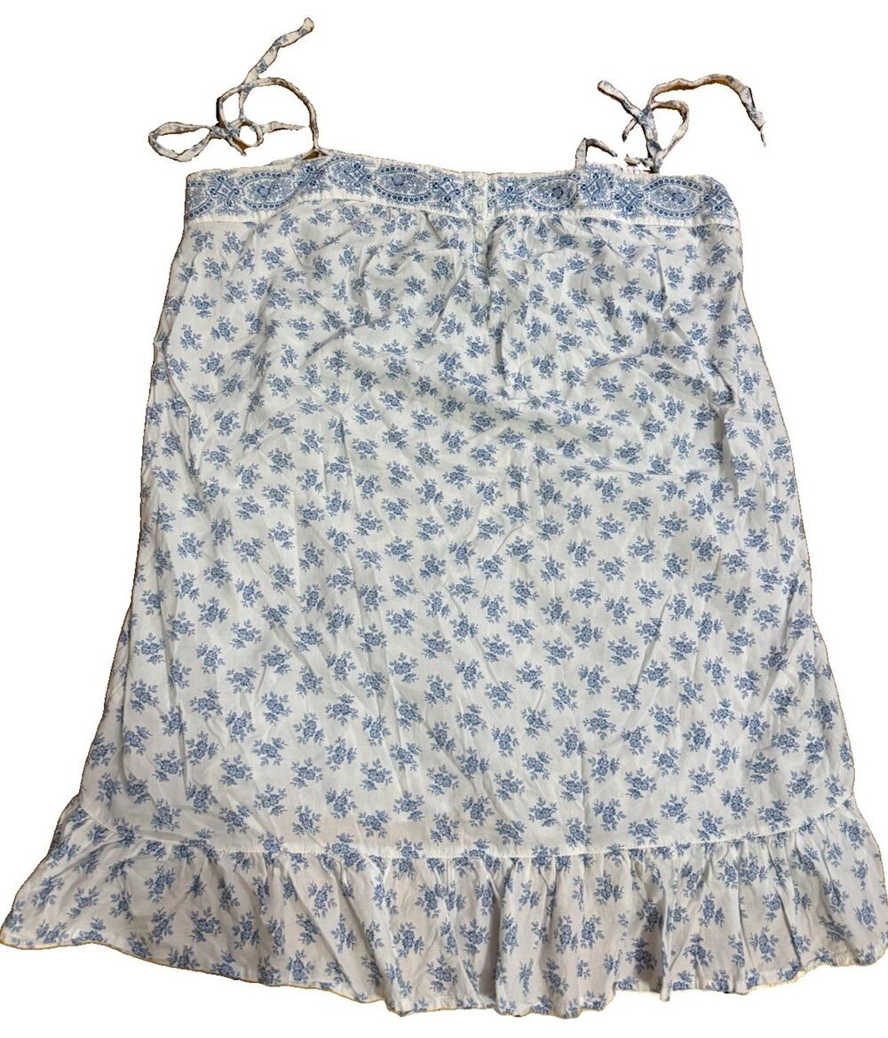 LAUREN RALPH LAUREN Women’s Cotton Blend Blue Floral Nightgown Feminine Size XL